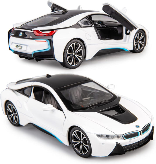 FrameYourWheels™ BMW i8 Diecast Car With Sound & Light | 1:24 Scale