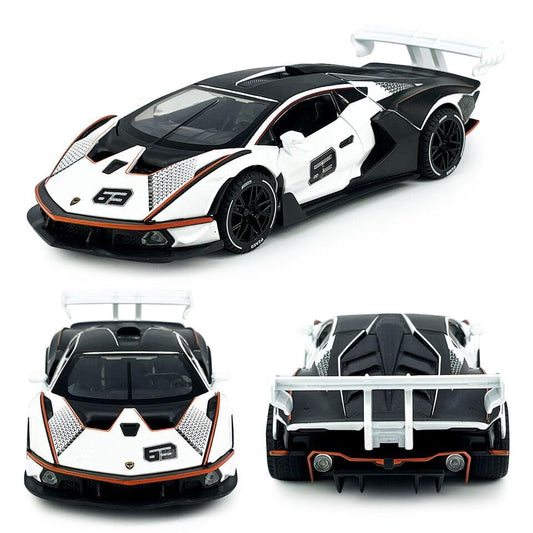 FrameYourWheels™ Lamborghini Essenza SCV12 Diecast Car With Sound & Light | 1:24 Scale