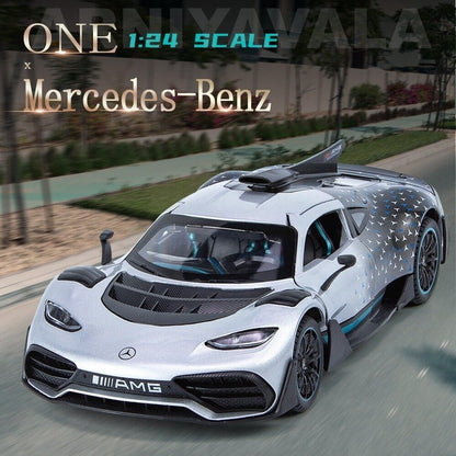 FrameYourWheels™ AMG Benz One Diecast Car With Sound & Light | 1:24 Scale